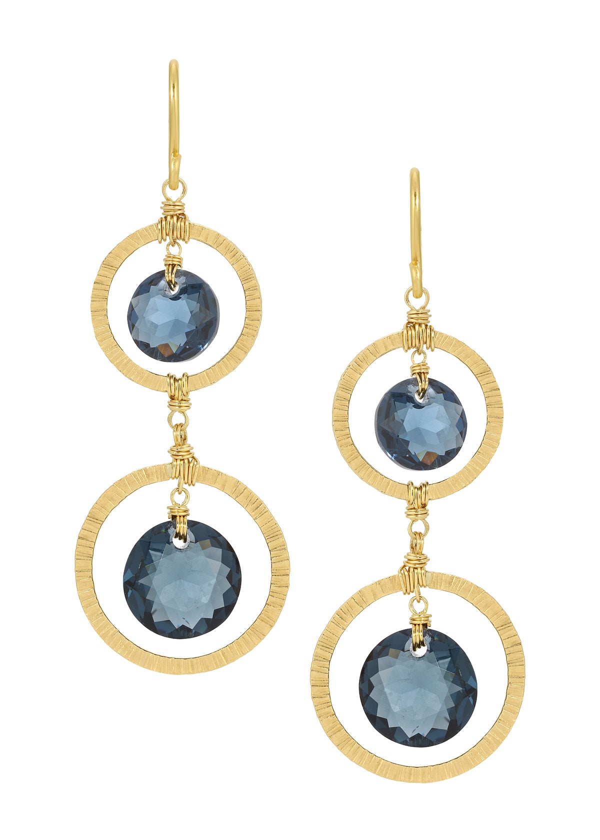 BLUE MOON DOUBLE EARRINGS