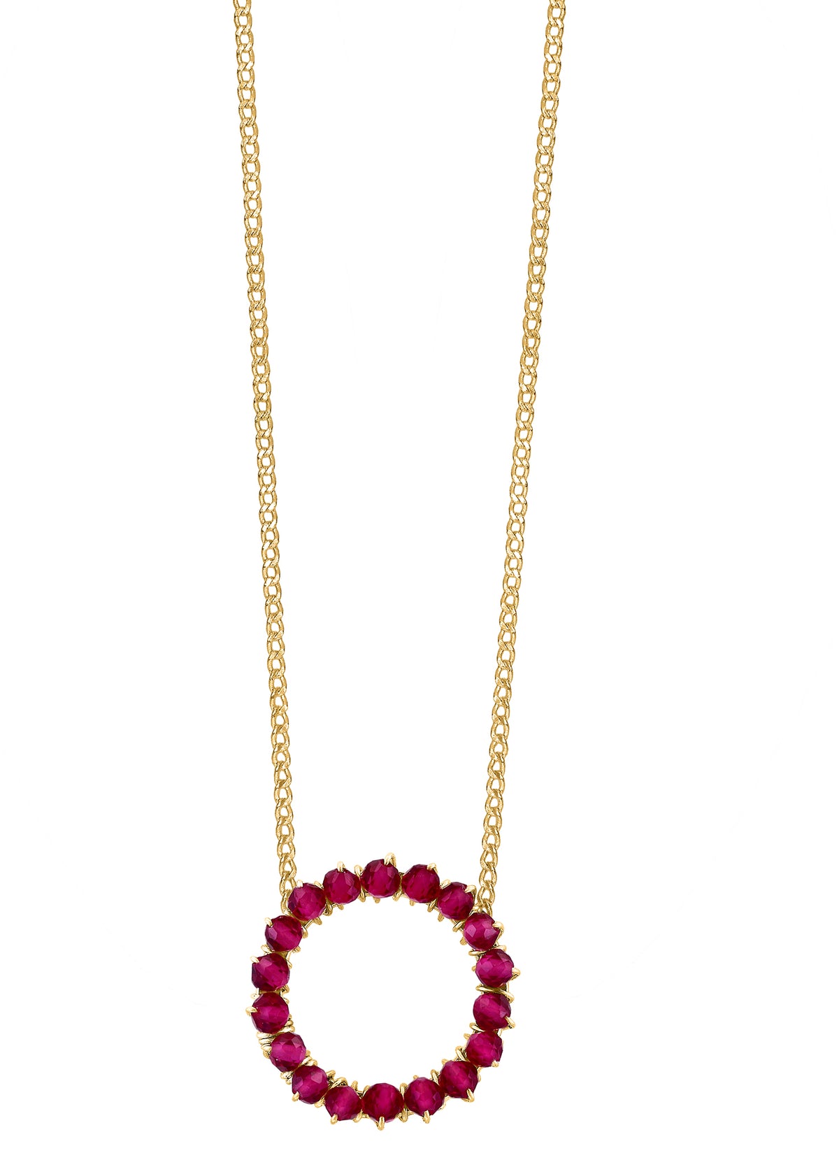 Ruby infinity necklace Clearance