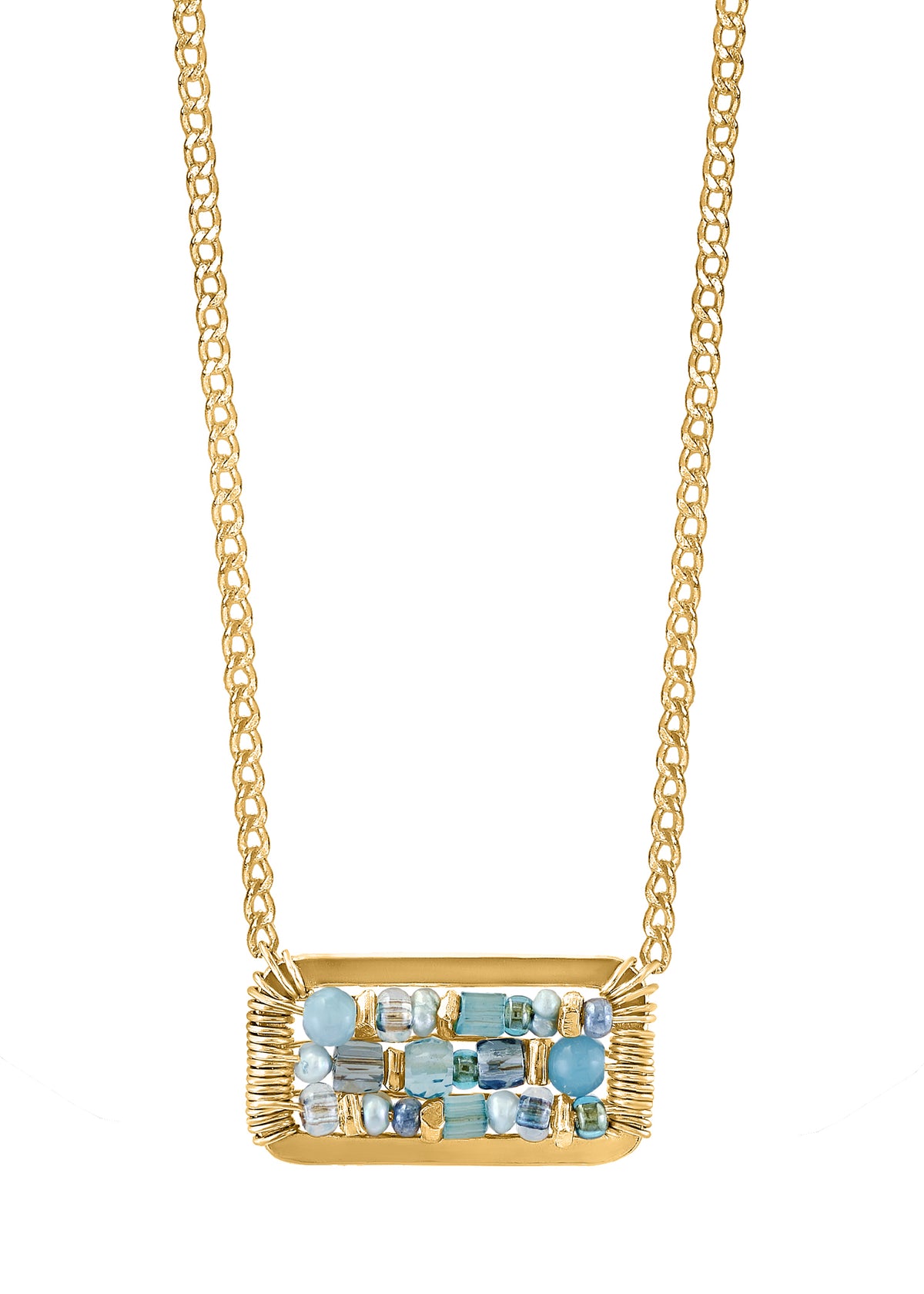 SKY MIX ABACUS NECKLACE