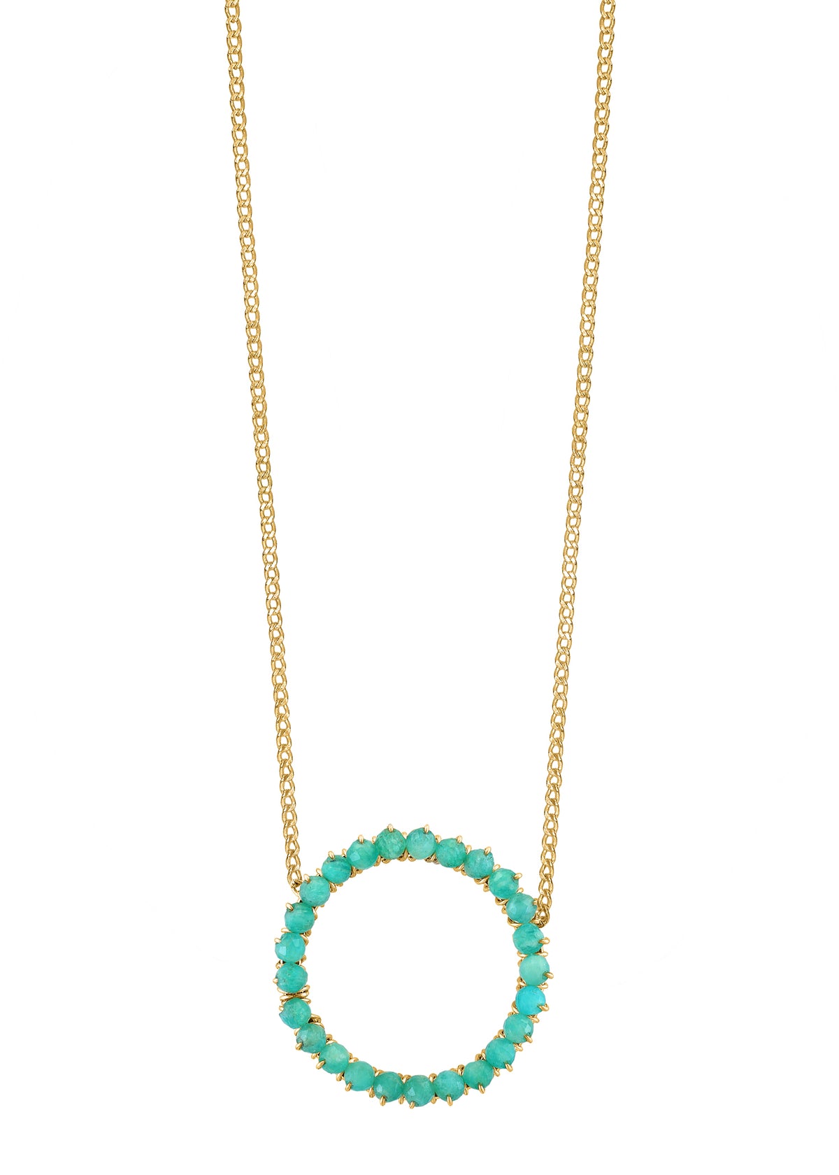 AMAZONITE ETERNITY NECKLACE